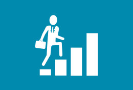 man on stairs icon