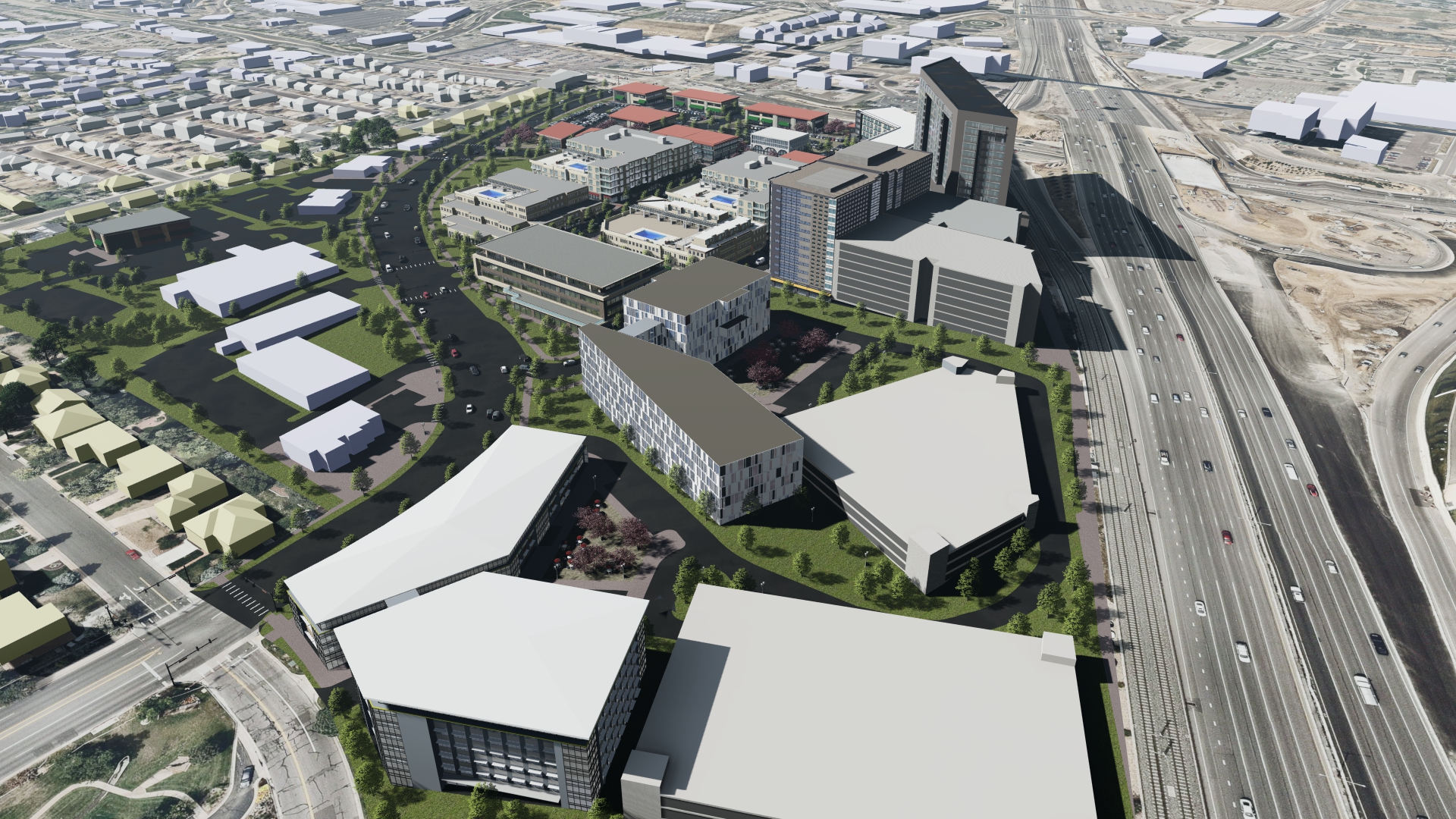 Conceptual Rendering of AUC-4 Looking North