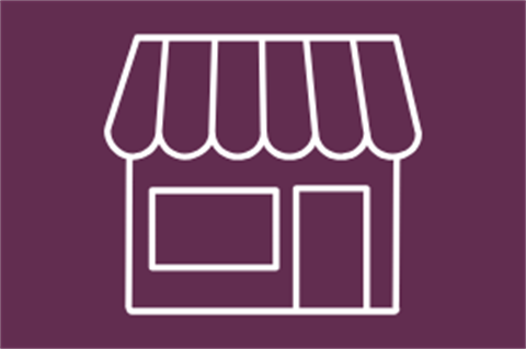 Business store front icon