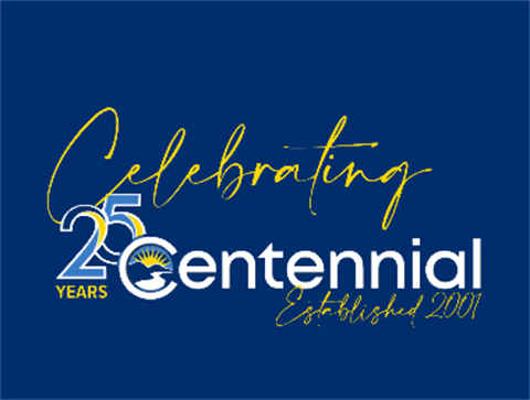 Celebrating 25 Years Centennial Established 2001