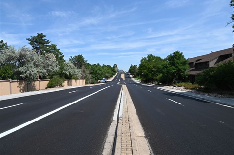Example of Mill and Overlay Roadworkd