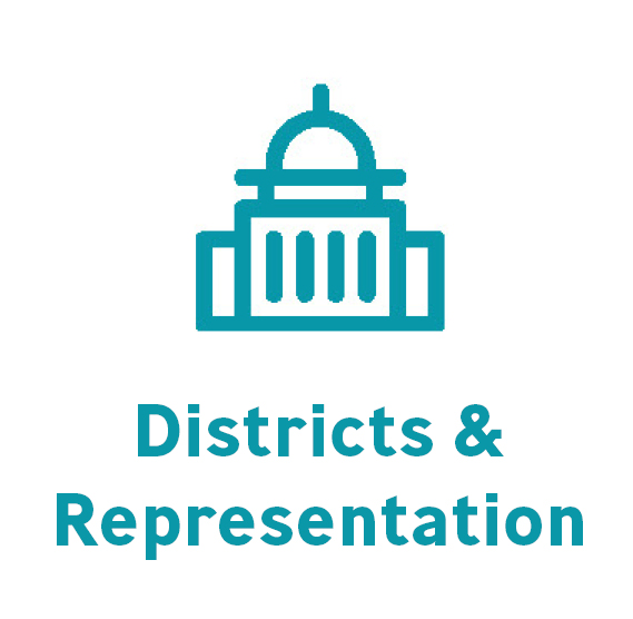 districts and rep button
