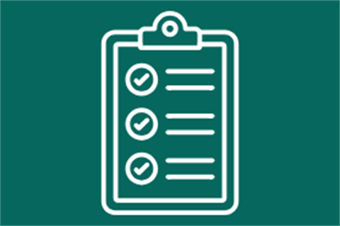 clip board and check list