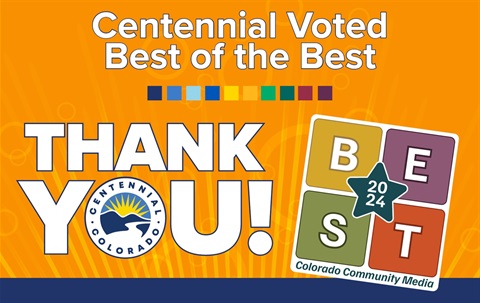 Centennial Voted Best Government Agency Thank You!