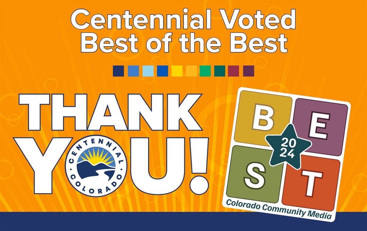 Centennial Named Best of the Best by Colorado Community Media City of Centennial